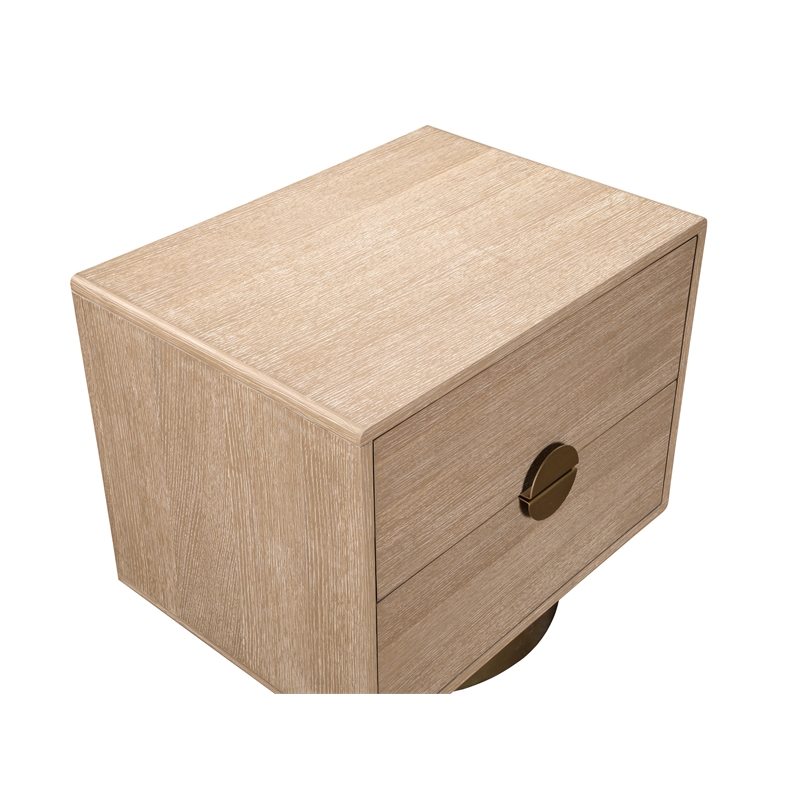 Meridian Furniture Wade Natural Night Stand / Side Table