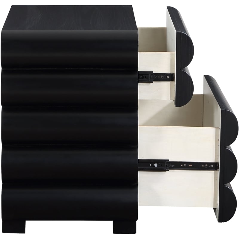 Meridian Furniture Maverick Black Night Stand / Side Table