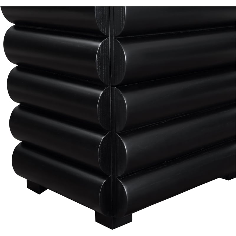 Meridian Furniture Maverick Black Night Stand / Side Table