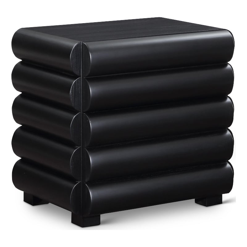 Meridian Furniture Maverick Black Night Stand / Side Table
