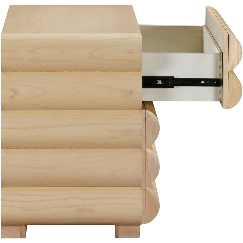 Meridian Furniture Maverick Natural Night Stand / Side Table