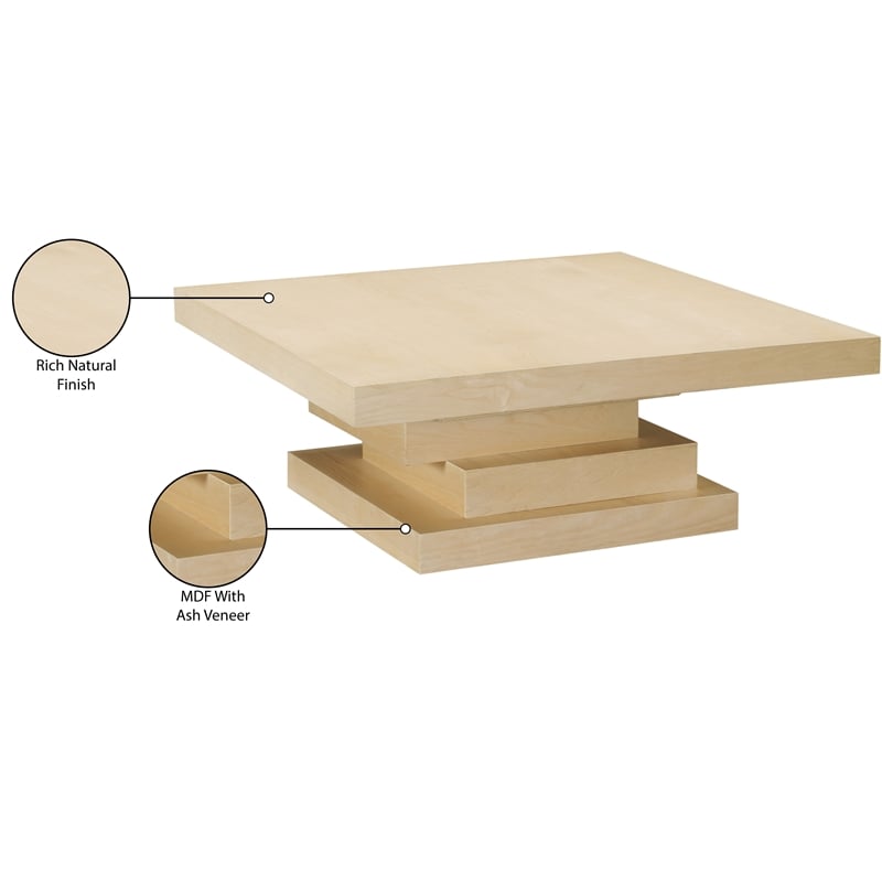 Meridian Furniture Westmount Natural Coffee Table