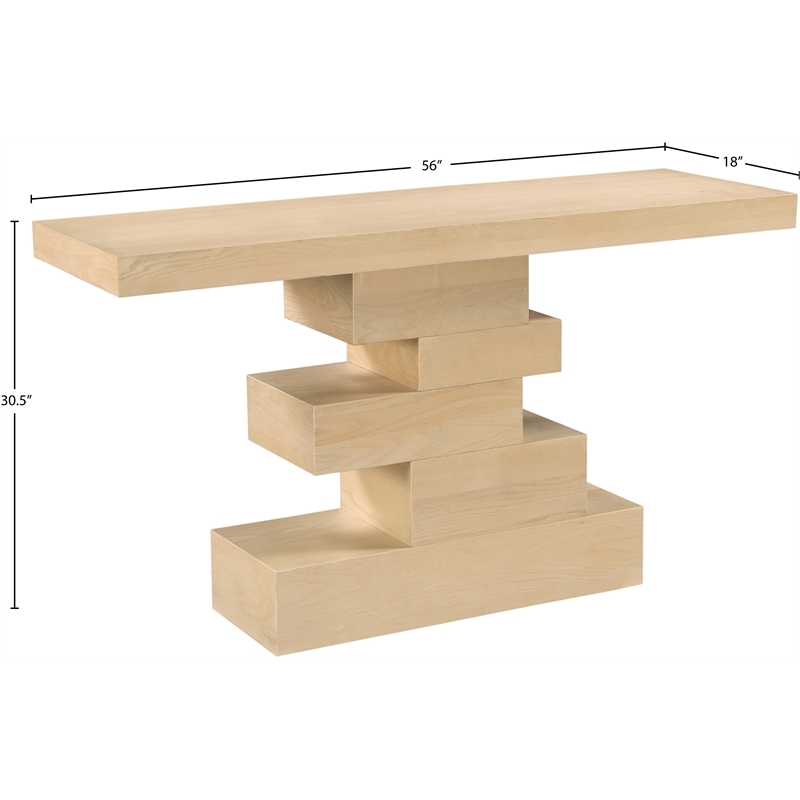 Meridian Furniture Westmount Natural Console Table