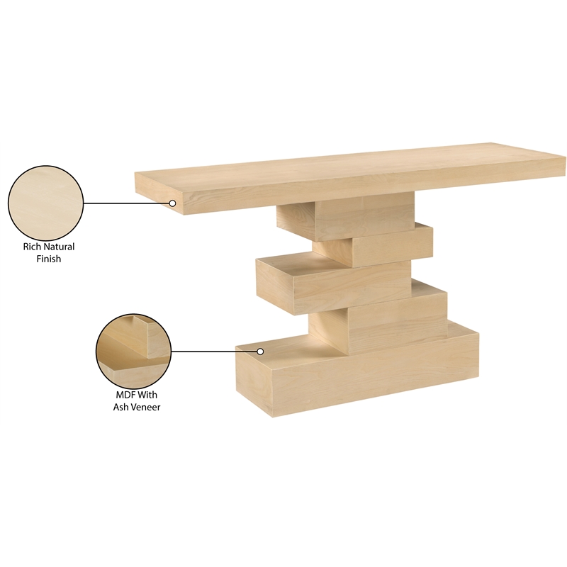 Meridian Furniture Westmount Natural Console Table