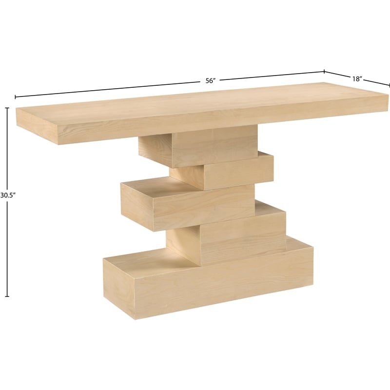 Meridian Furniture Westmount Natural Console Table