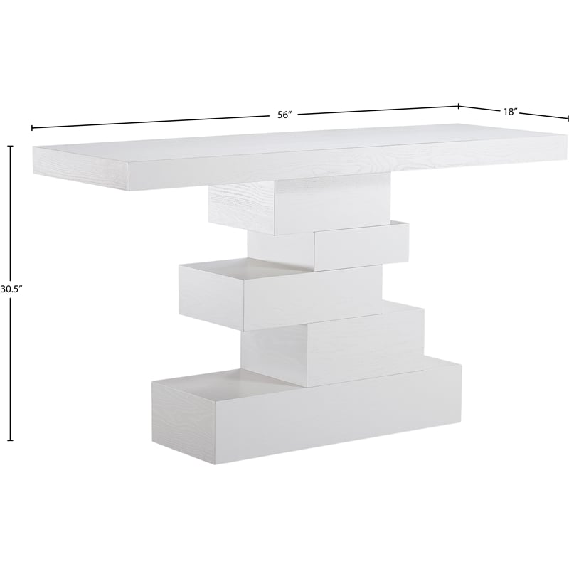 Meridian Furniture Westmount White Console Table