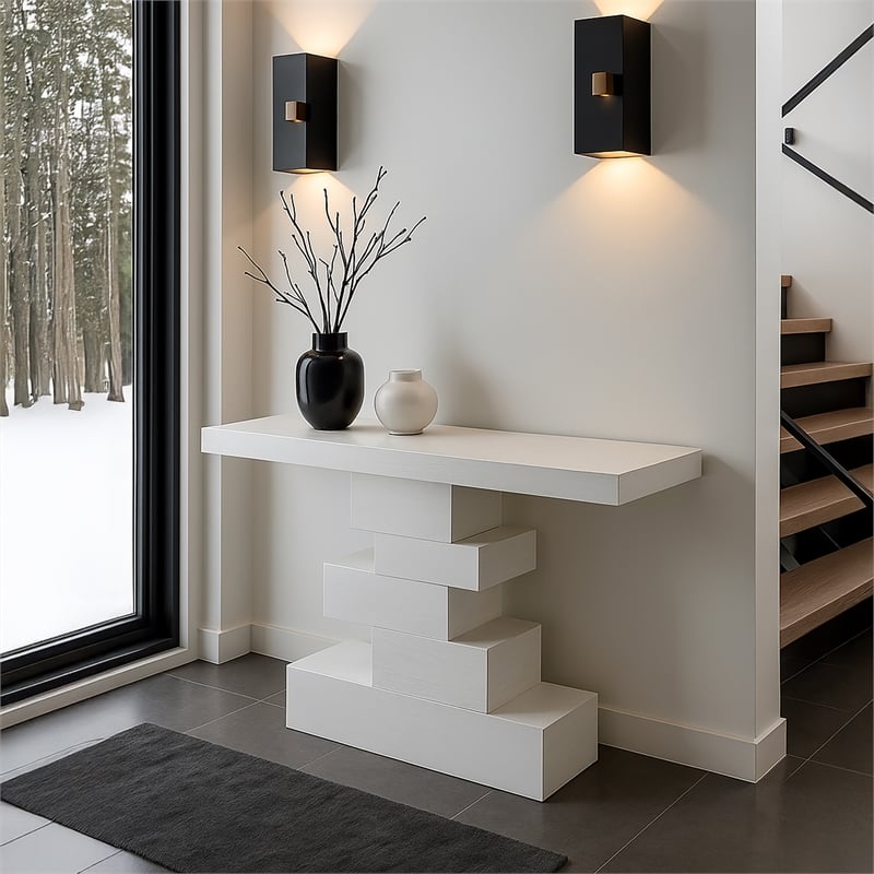 Meridian Furniture Westmount White Console Table
