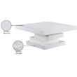 Meridian Furniture Westmount White Coffee Table