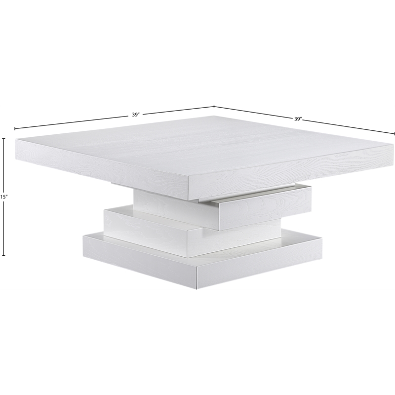Meridian Furniture Westmount White Coffee Table