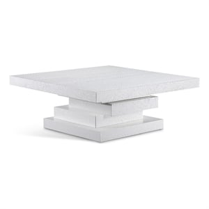 meridian furniture westmount white coffee table