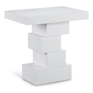 meridian furniture westmount white end table