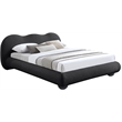 Meridian Furniture Hyde Contemporary Boucle Fabric King Bed in Black
