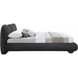 Meridian Furniture Hyde Contemporary Boucle Fabric Queen Bed in Black