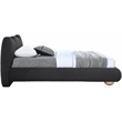 Meridian Furniture Hyde Contemporary Boucle Fabric Twin Bed in Black