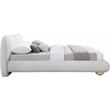 Meridian Furniture Hyde Contemporary Boucle Fabric King Bed in Cream