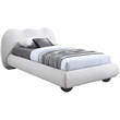 Meridian Furniture Hyde Contemporary Boucle Fabric Twin Bed in Cream