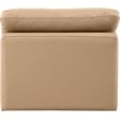 Meridian Furniture Indulge Contemporary Vegan Leather Armless Chair in Tan