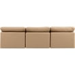 Meridian Furniture Indulge Tan Vegan Leather Modular Sofa
