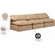 Meridian Furniture Indulge Tan Vegan Leather Modular Sofa