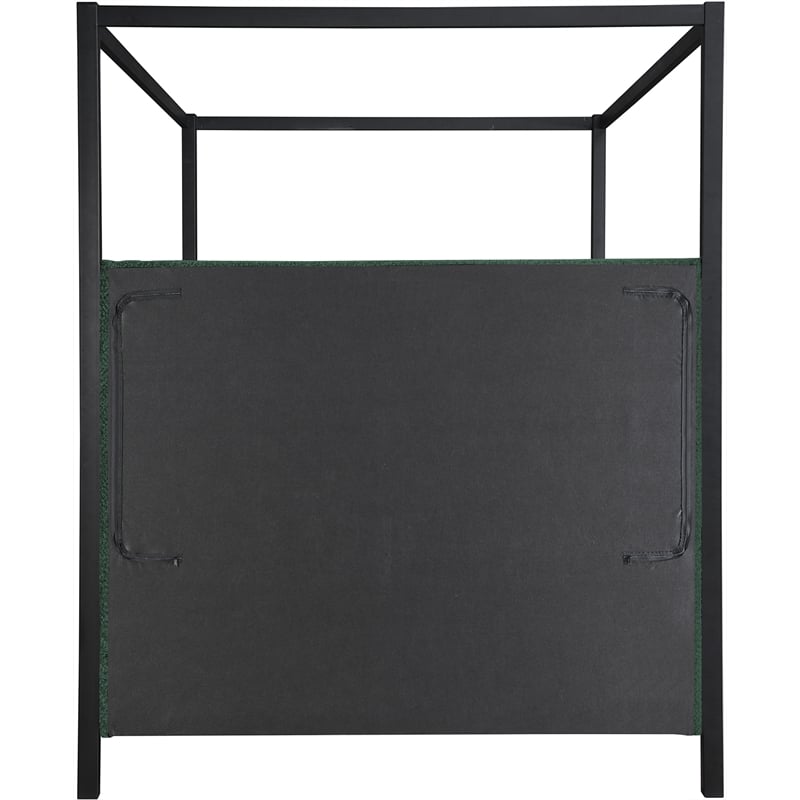 Meridian Furniture Kelly Black Boucle Fabric Full Bed