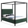 Meridian Furniture Kelly Black Boucle Fabric Full Bed