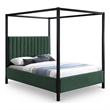 Meridian Furniture Kelly Black Boucle Fabric King Bed