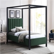 Meridian Furniture Kelly Black Boucle Fabric Twin Bed