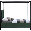 Meridian Furniture Kelly Black Boucle Fabric Twin Bed