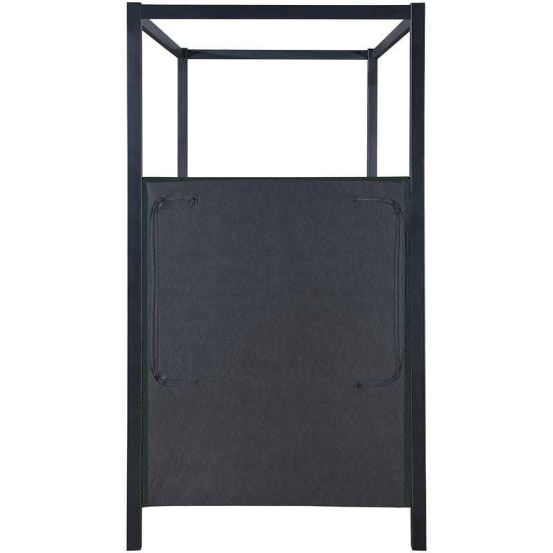 Meridian Furniture Kelly Black Boucle Fabric Twin Bed