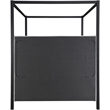 Meridian Furniture Kelly Grey Boucle Fabric Queen Bed