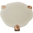 Meridian Furniture Thor Burl Wood and White Resin Coffee Table
