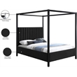 Meridian Furniture Kelly Green Boucle Fabric King Bed