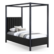 Meridian Furniture Kelly Green Boucle Fabric Twin Bed