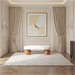 Meridian Furniture Bowies Cream Bench