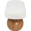 Meridian Furniture Bowies Cream Bench
