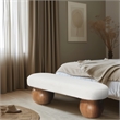 Meridian Furniture Bowies Cream Bench