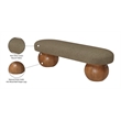 Meridian Furniture Bowies Olive Bench