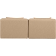 Meridian Furniture Cube Tan Vegan Leather 2-Pc. Modular Sofa