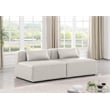 Meridian Furniture Cube Cream Vegan Leather 2-Pc. Modular Sofa