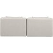 Meridian Furniture Cube Cream Vegan Leather 2-Pc. Modular Sofa