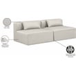 Meridian Furniture Cube Cream Vegan Leather 2-Pc. Modular Sofa