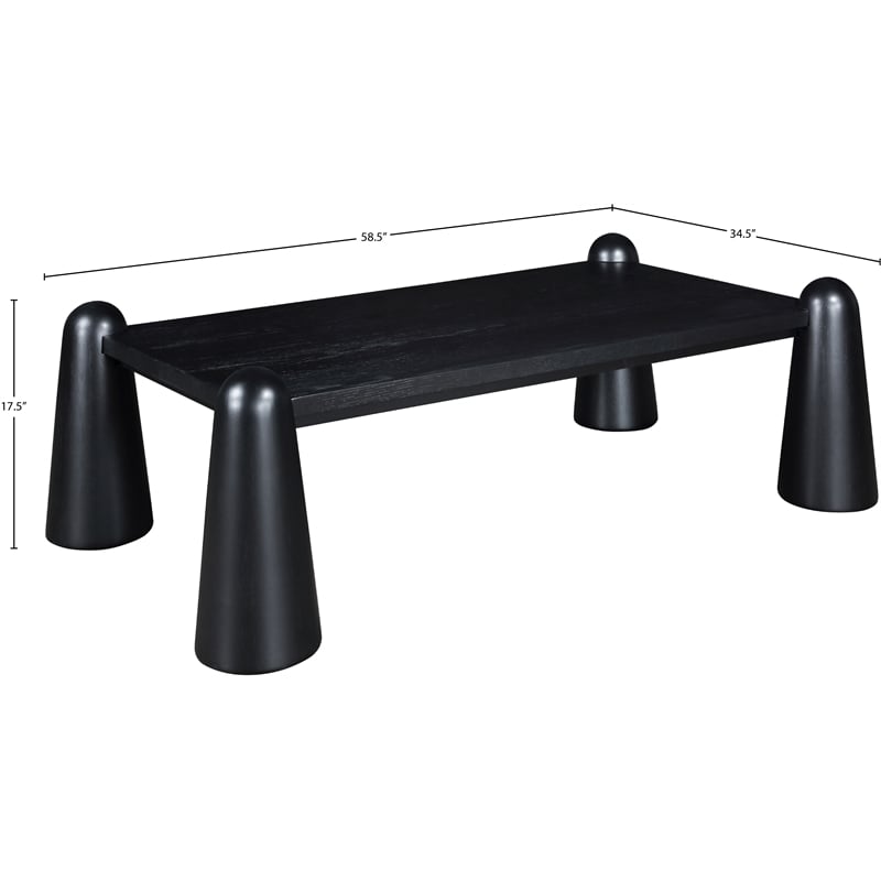 Meridian Furniture Wyndham Black Coffee Table