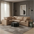 Meridian Furniture Comfy Tan Vegan Leather 4-Pc. Modular Sectional