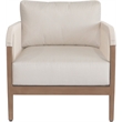 Meridian Furniture Maui Cream Resilient Fabric Outdoor Patio Chair
