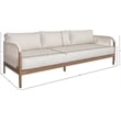 Meridian Furniture Maui Cream Resilient Fabric Outdoor Patio Sofa