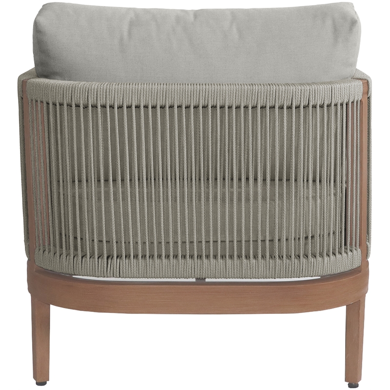 Meridian Furniture Maui Grey Resilient Fabric Outdoor Patio Chair