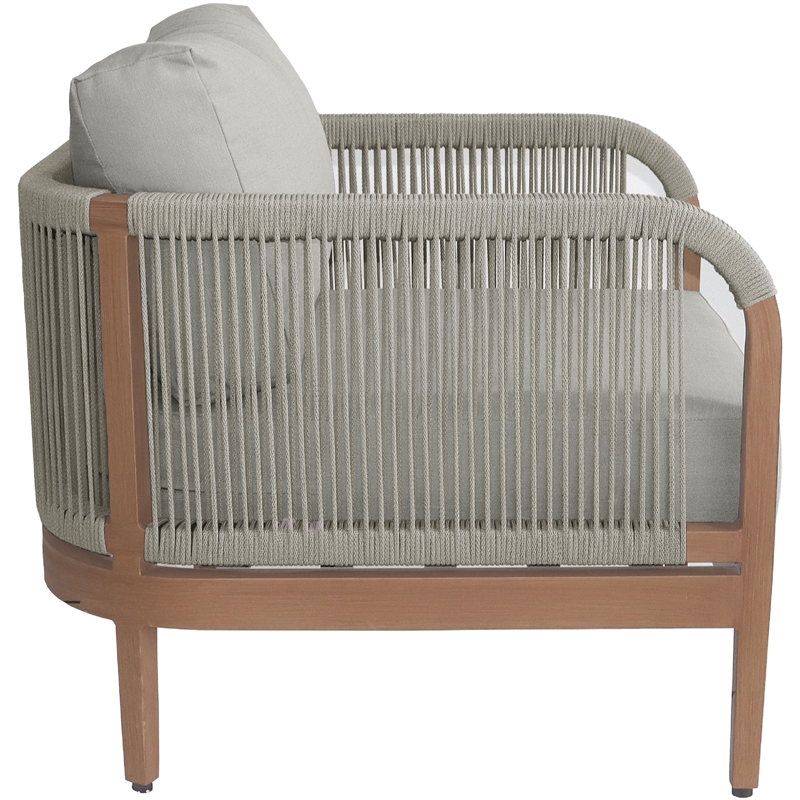 Meridian Furniture Maui Grey Resilient Fabric Outdoor Patio Chair