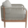 Meridian Furniture Maui Grey Resilient Fabric Outdoor Patio Chair