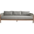 Meridian Furniture Maui Grey Resilient Fabric Outdoor Patio Sofa