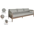 Meridian Furniture Maui Grey Resilient Fabric Outdoor Patio Sofa